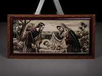 obraz świety Józef Maria Dzieciątko Jezus w ramie