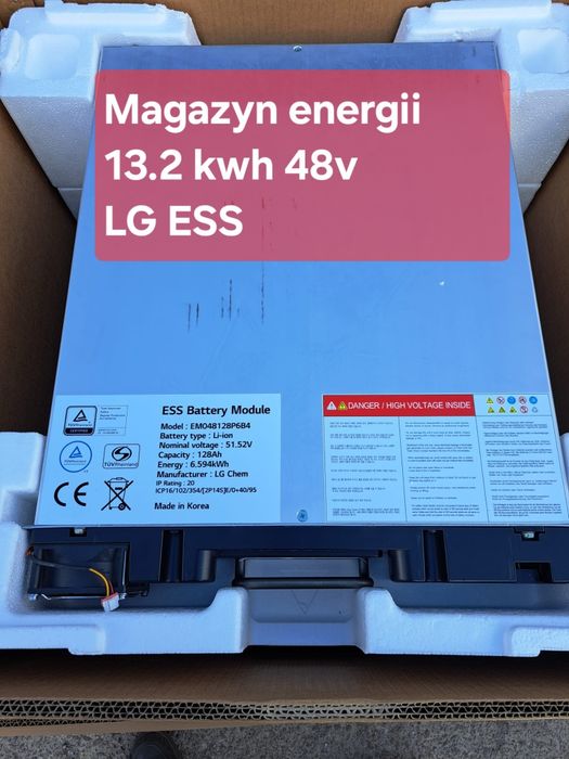 MAGAZYN energi LG ESS 13.2 kwh 48v gotowy bank fotowoltaika