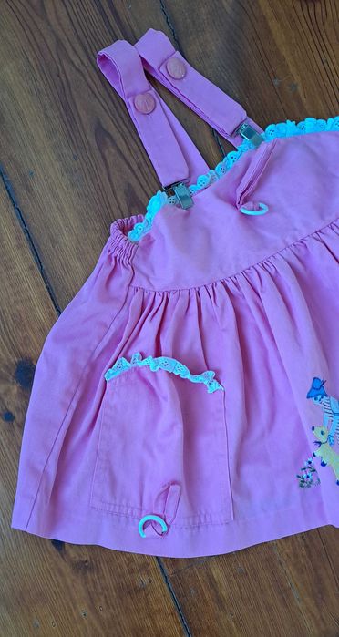 Vestido rosa vintage 3 anos