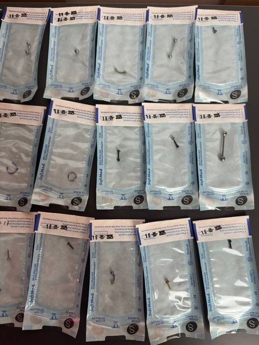 kolczyki do piercingu, tytanium labrety