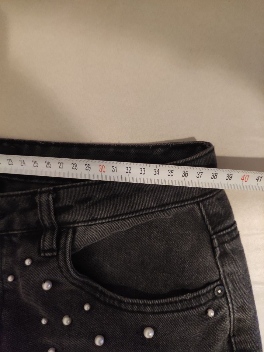 Spodnie jeansy 29/32 Only czarno szare