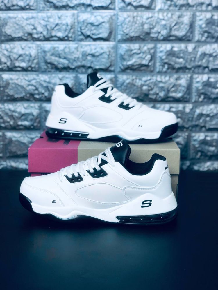 Удобные кроссовки Скетчерс / кроссовки белые мужские Skechers