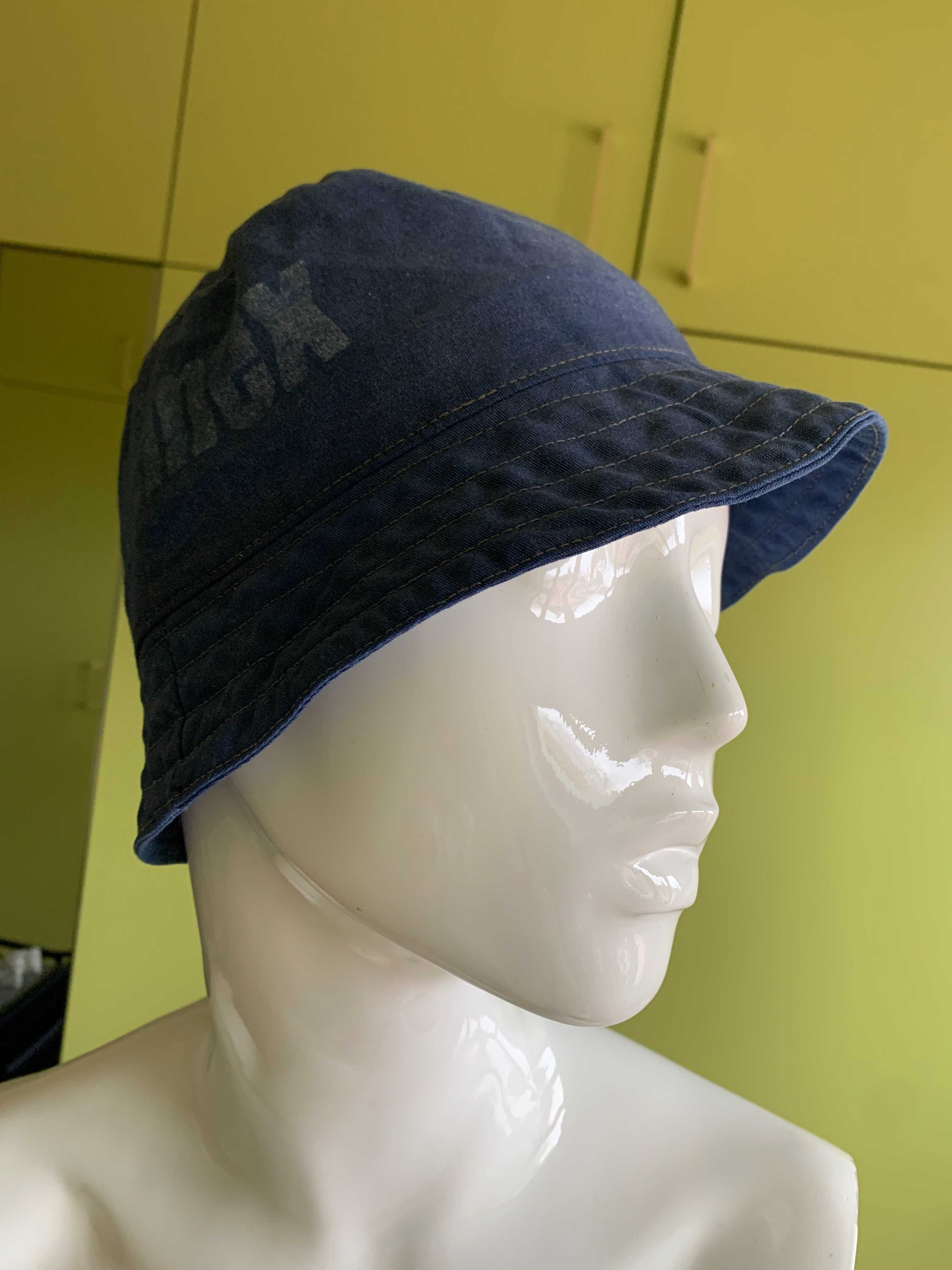 Granatowa bawełniana czapka kapelusz