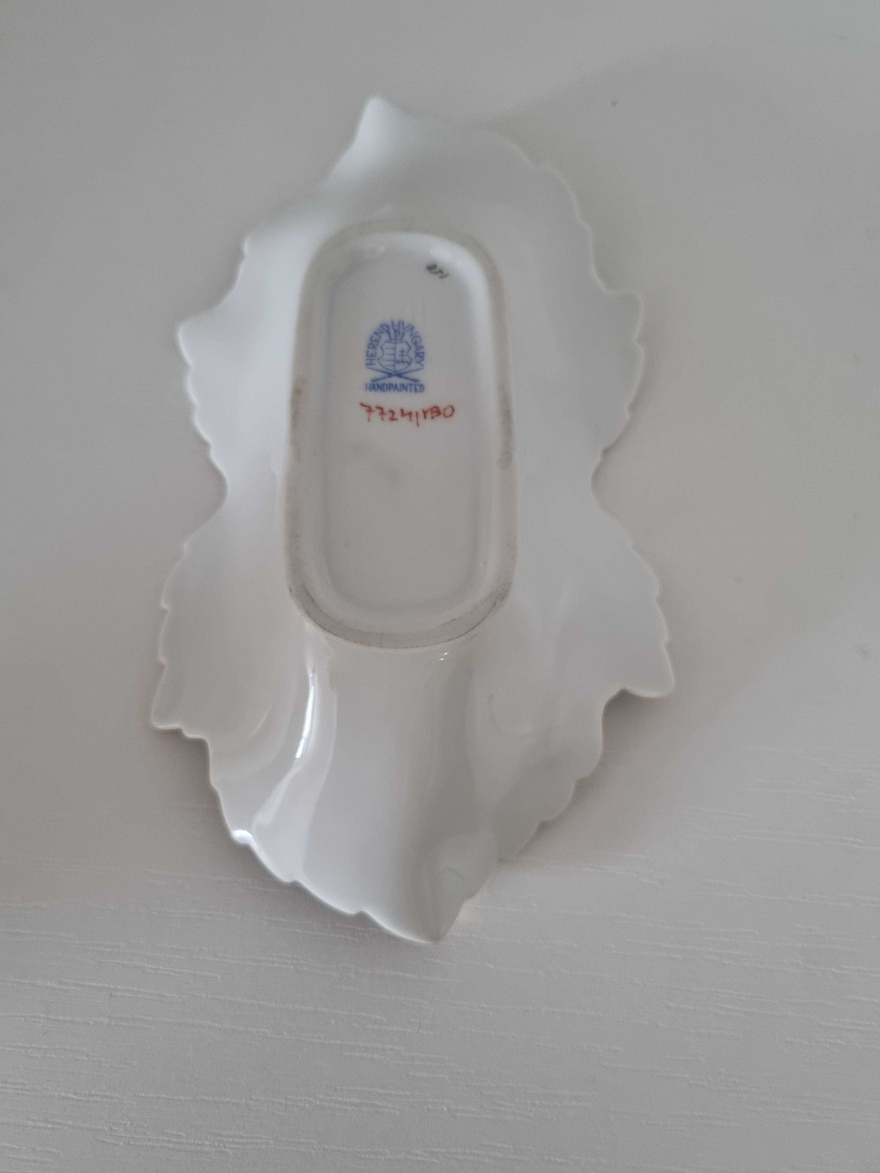 Porcelanowa patera/ miseczka Liść Herend Hungary