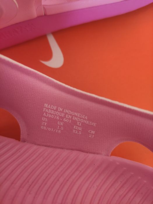 Nowe,Sandały NIKE Sunray Adjust 5 Pink/Laser Fuch, rozmiar 33.5
