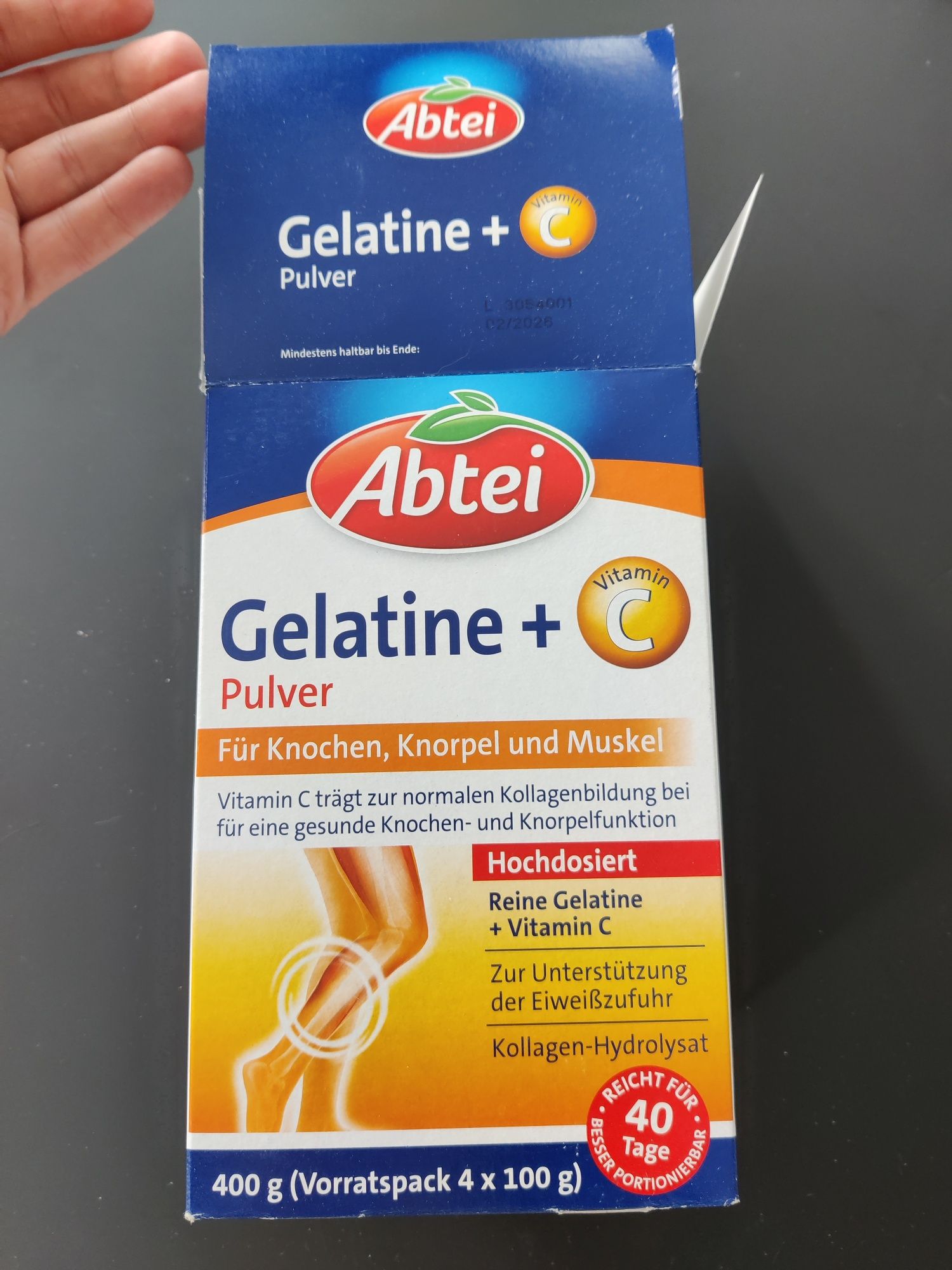 Żelatyna witamina C, Gelatine + C Abtei