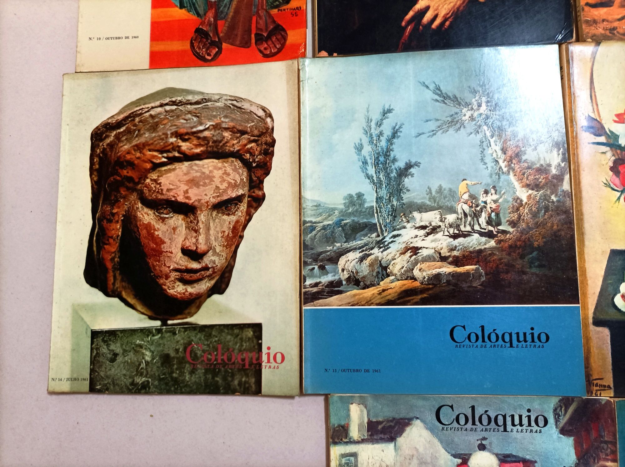 Lote de 14 Revistas Coloquio - Antigas (1959 a 1962)