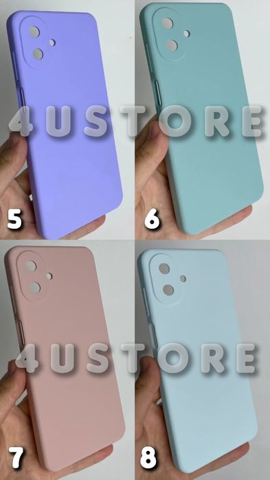 Чехол Silicone Case на Samsung A07 силиконовый софт тач чохол