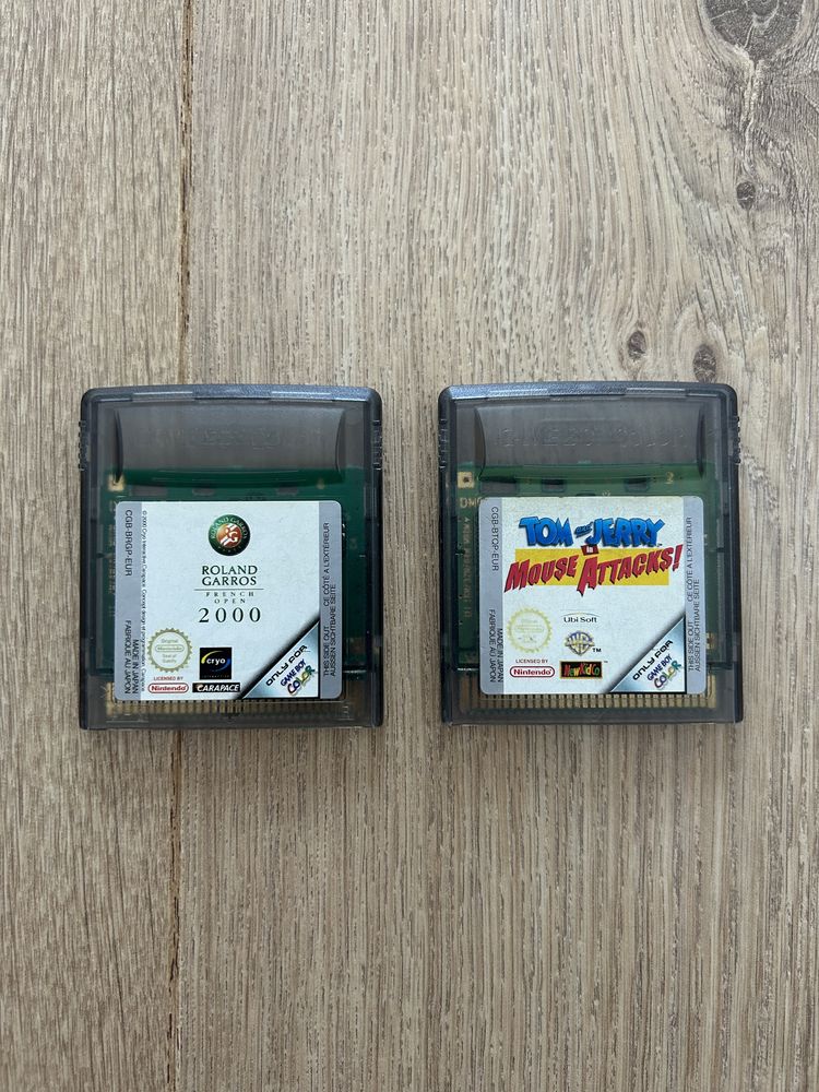 Gry Game Boy Color Roland Garros 2000 i Tom And Jerry in Mouse Attacks
