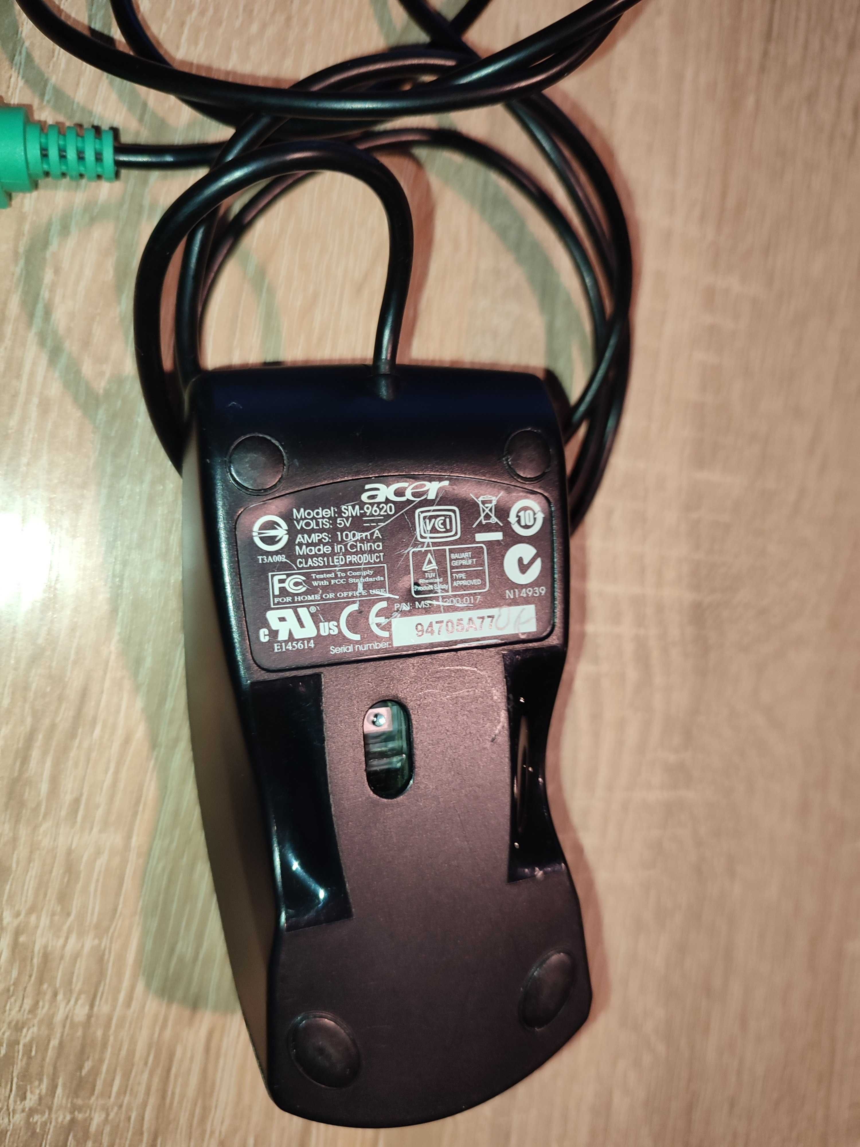 Mysz komputerowa wtyk mały ps2 acer sm9620
