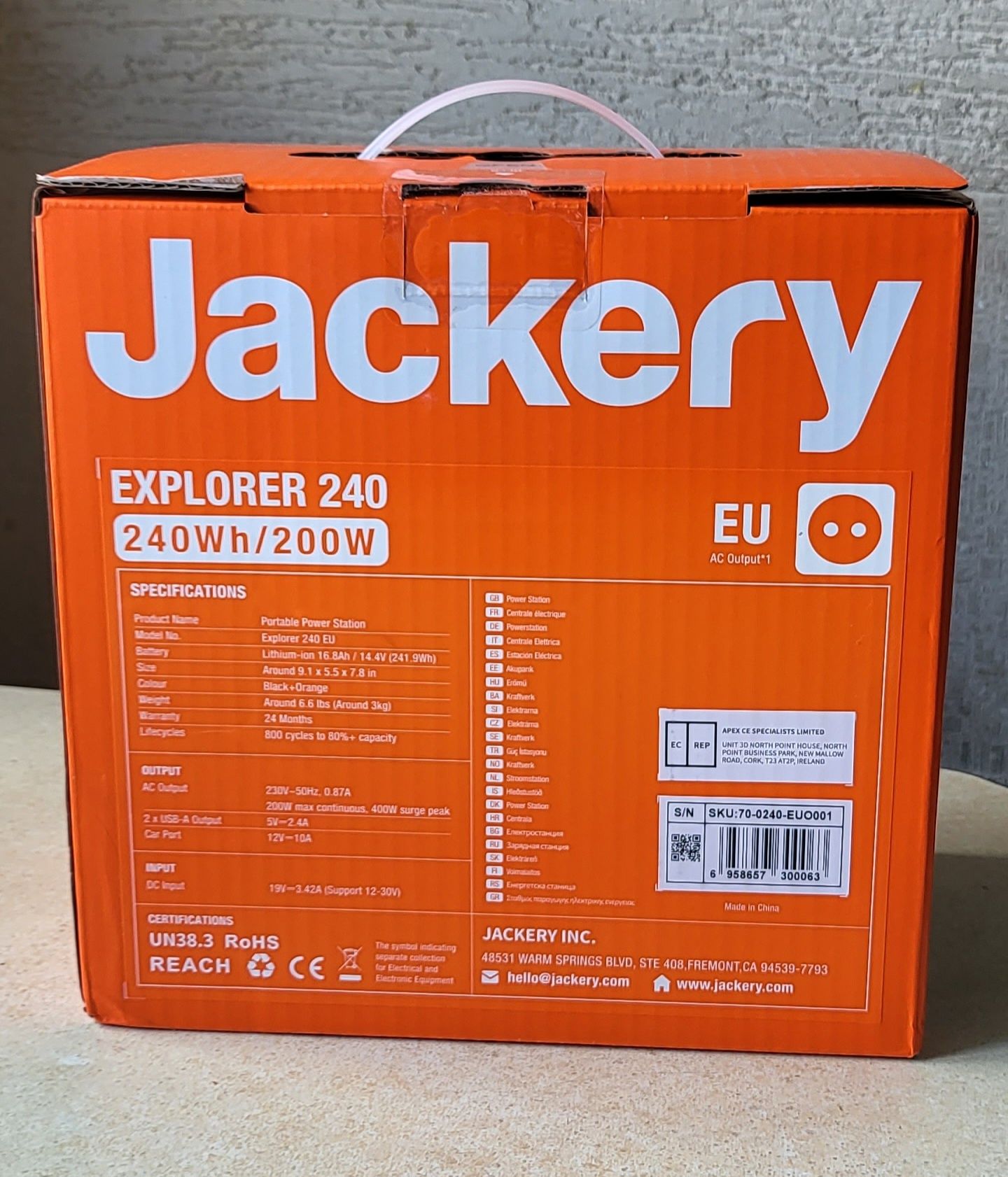 Портативна електростанція Jackery Explorer 240 зарядна станція