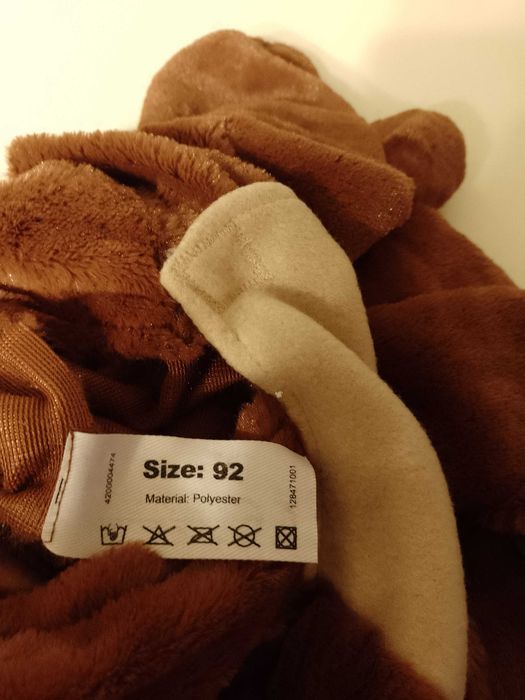 NOWY strój karnawałowy GORYL MAŁPA SZYMPANS przebranie 92 (247)
