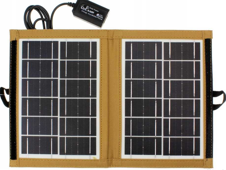 Turystyczny Panel Solarny 5V 7W Ładowarka Słoneczna solarna powerbank