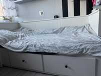 Łóżko hemnes rozkladane białe