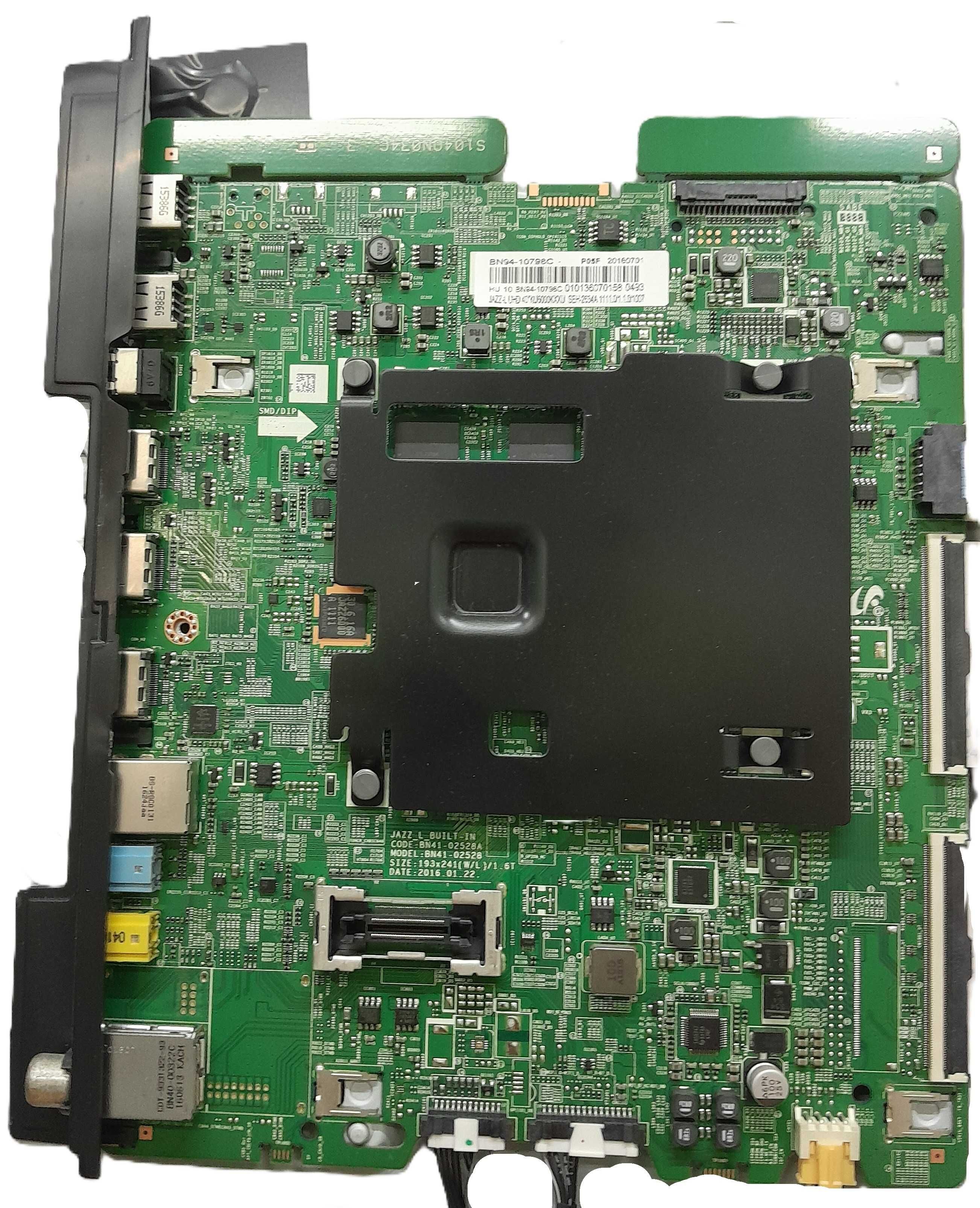 Televisão Samsung UE40KU6000K vendo as peças
