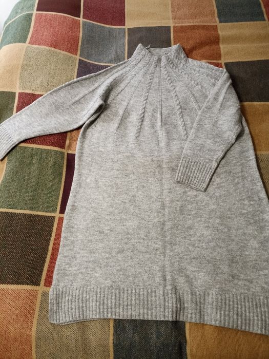 Продам плаття  міді жіноче C&A сірий меланж, 54-56р.