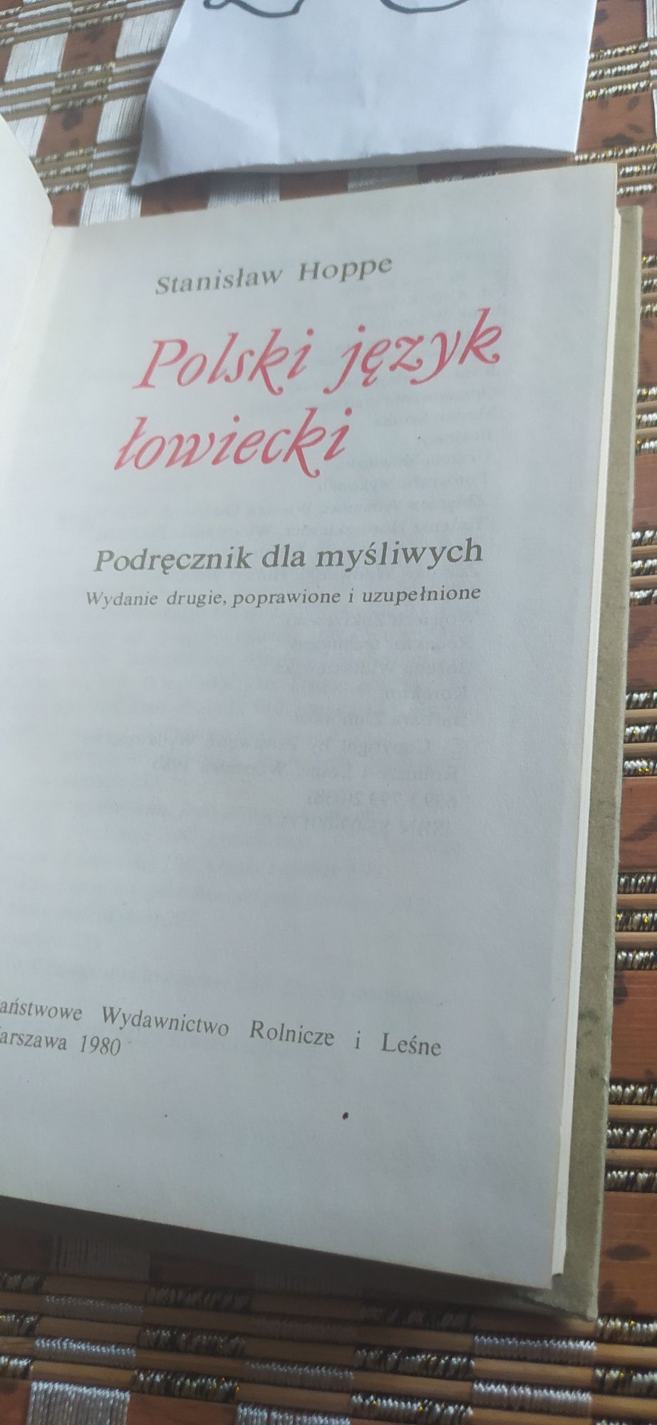 Polski język łowiecki Stanisław Hoppe