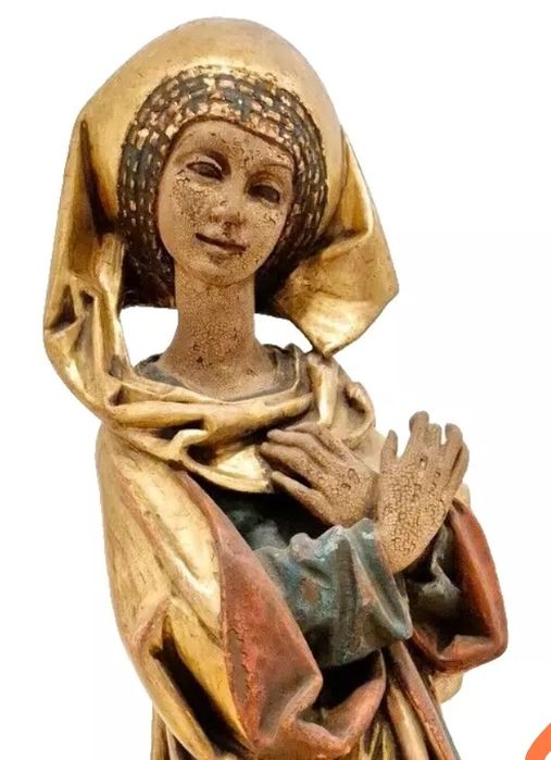 Figura Rzeźba 75 cm św. Elżbieta  XIX w