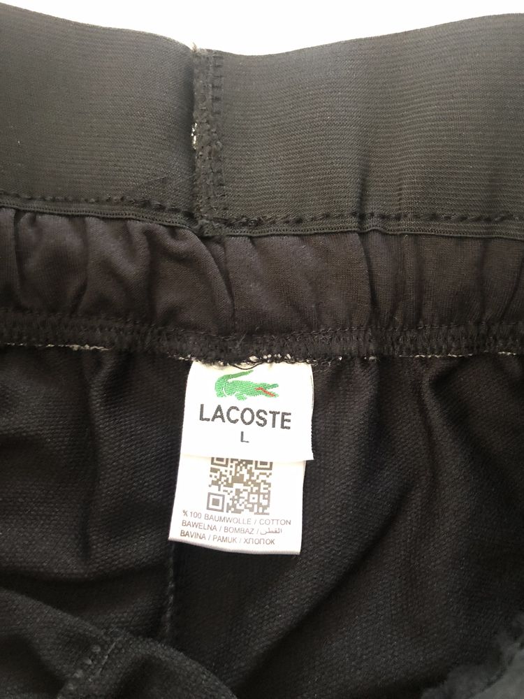 Spodenki szorty dresowe lacoste czarne