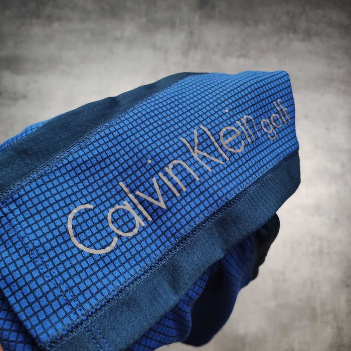 MĘSKA Granatowa Bluza Sportowa Suwak GYM Active CK Calvin Klein Golf