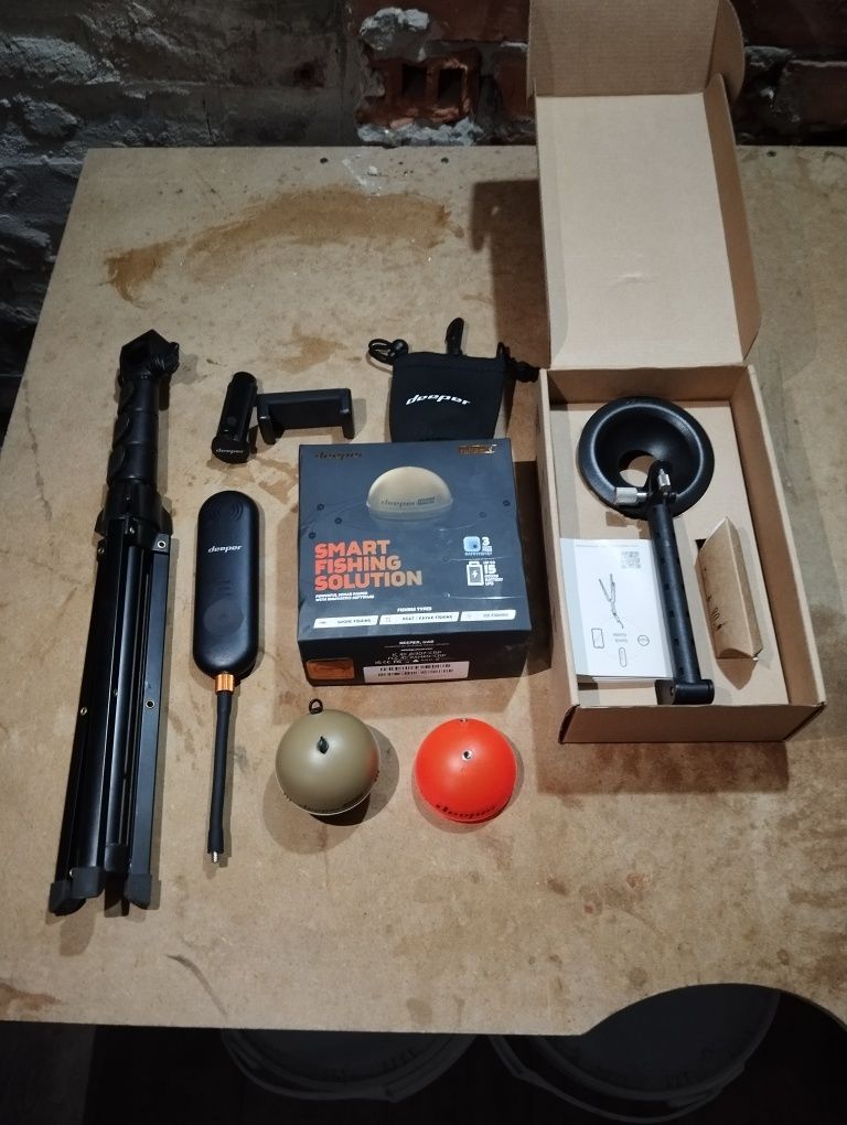 Echosonda Deeper CHIRP+ 2 cały zestaw