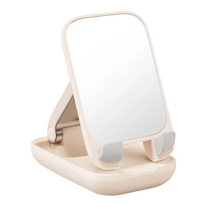Regulowany stojak na telefon z lusterkiem Baseus Seashell Series