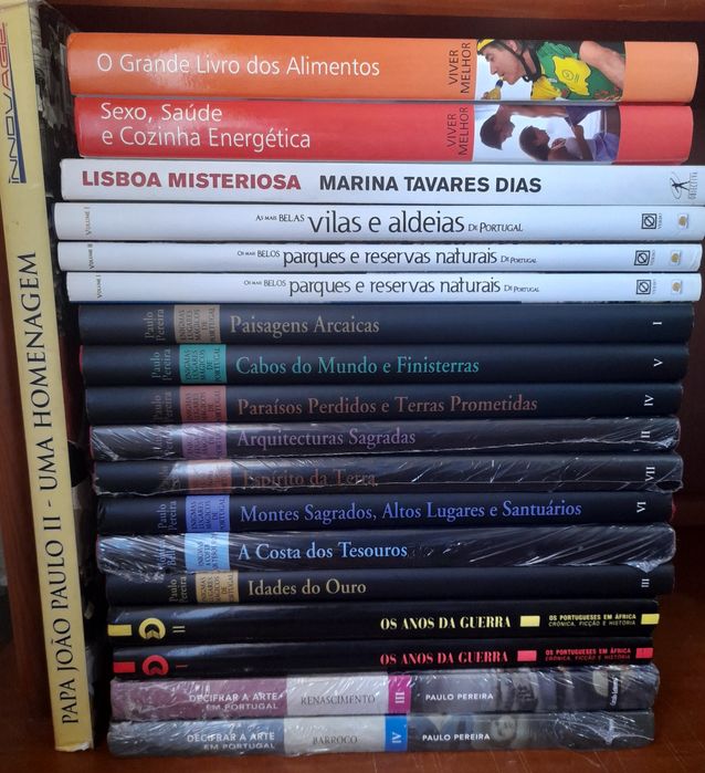 Lote de livros para venda