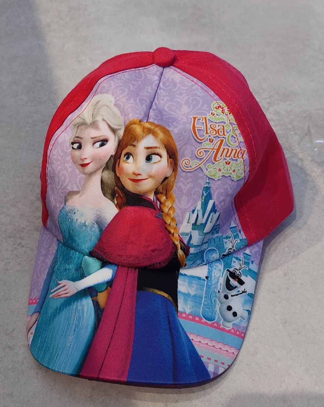 Nowa czapka z daszkiem Kraina Lodu Elsa i Anna dla dziecka 3 - 8 lat