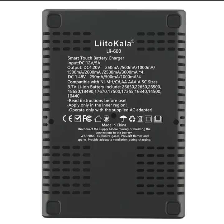 Ładowarka LiitoKala Lii-600 do akumulatorów Li-ion NiMH 18650 Litokala