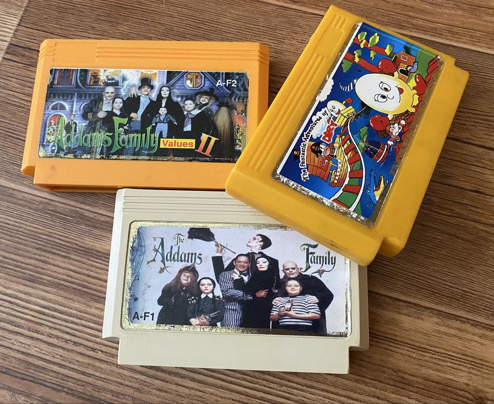 Картриджи Денди: Battletoads, Turtles, Felix, Flintstones, Spider-Man