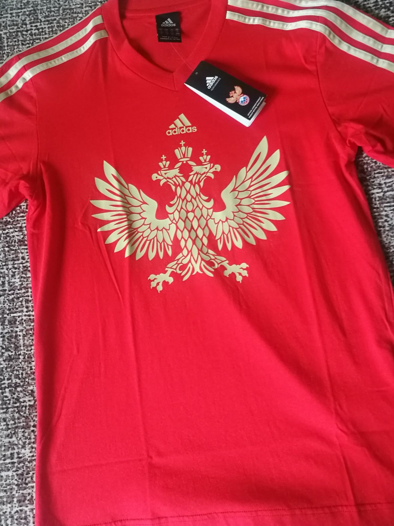 Koszulka adidas z logo reprezentacji Rosji