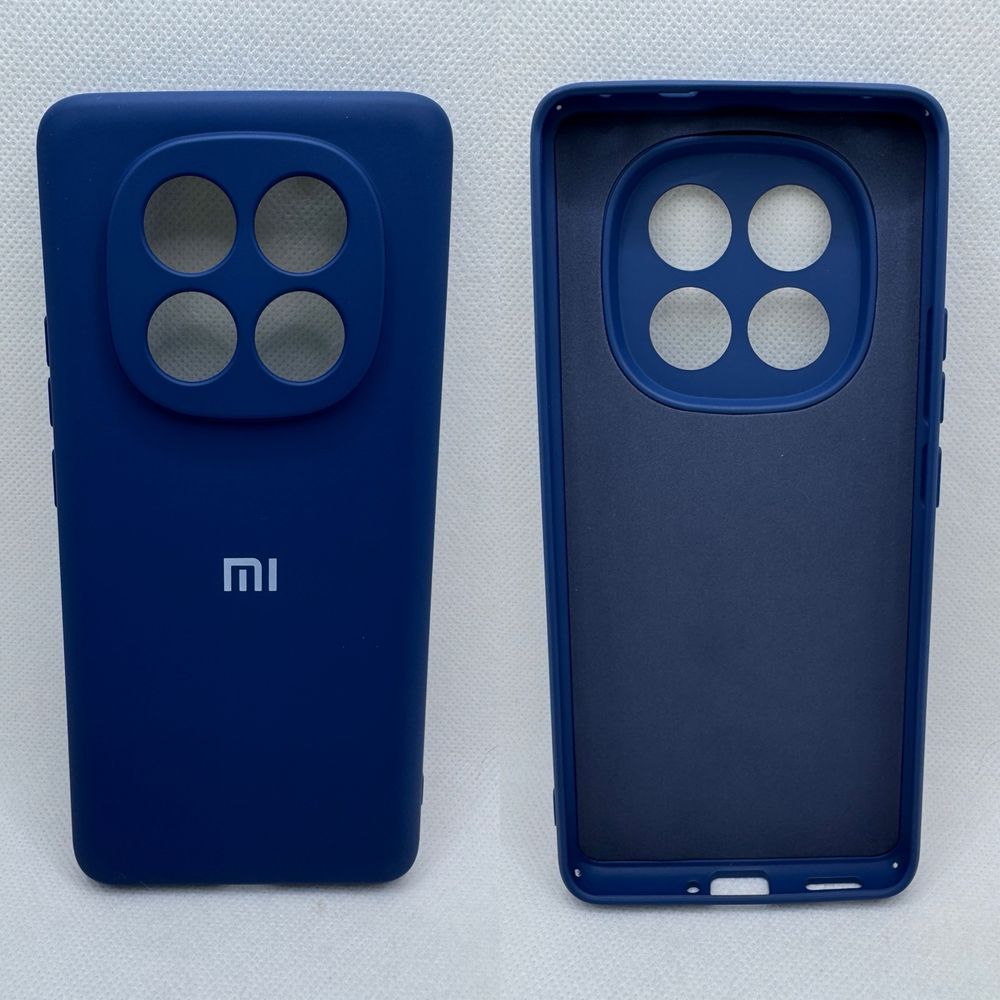 Брендовый silicone case для Xiaomi Redmi Note 14 Pro / Plus 5G бампер