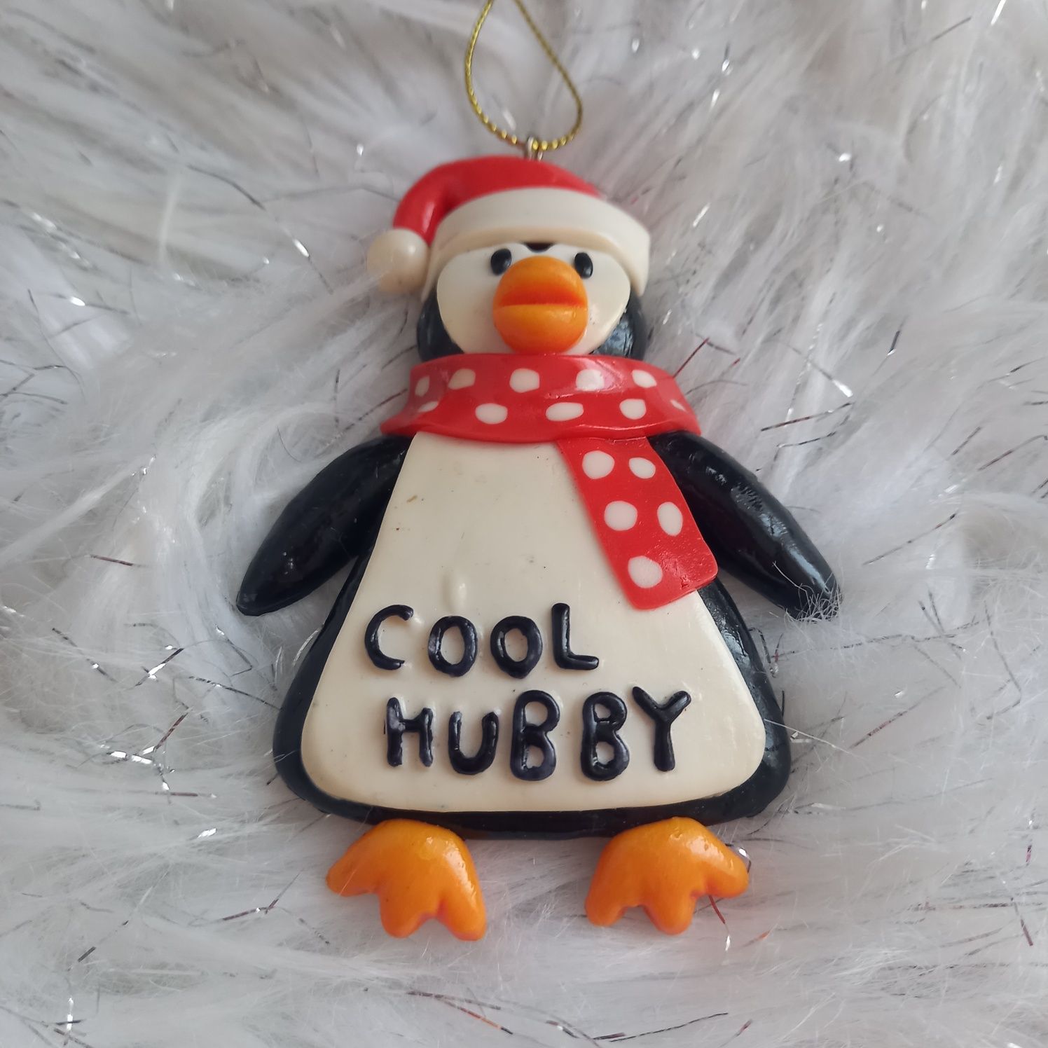 Zawieszka Cool Hubby Christmas prezent pingwin ozdoby dekoracje Święta