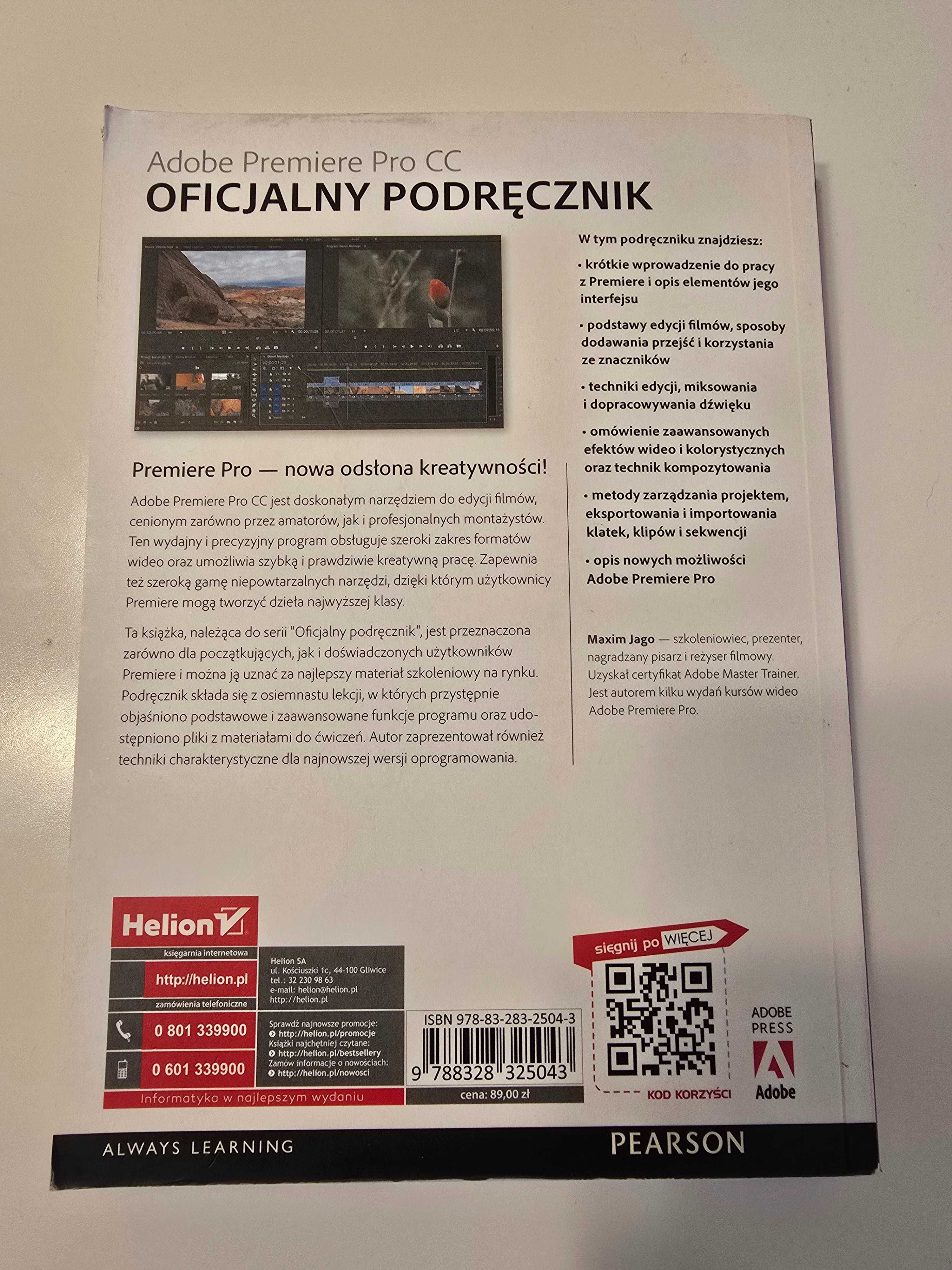 Książka Adobe Premiere Pro CC. Oficjalny podręcznik