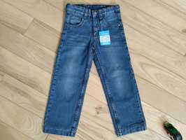 Spodnie jeansy chłopięce ocieplane r.104/110 Impidimpi