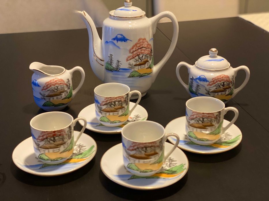 Serviço de chá/café em porcelana fina chinesa Ritz China