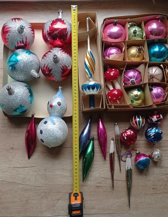 Ozdoby choinkowe PRL