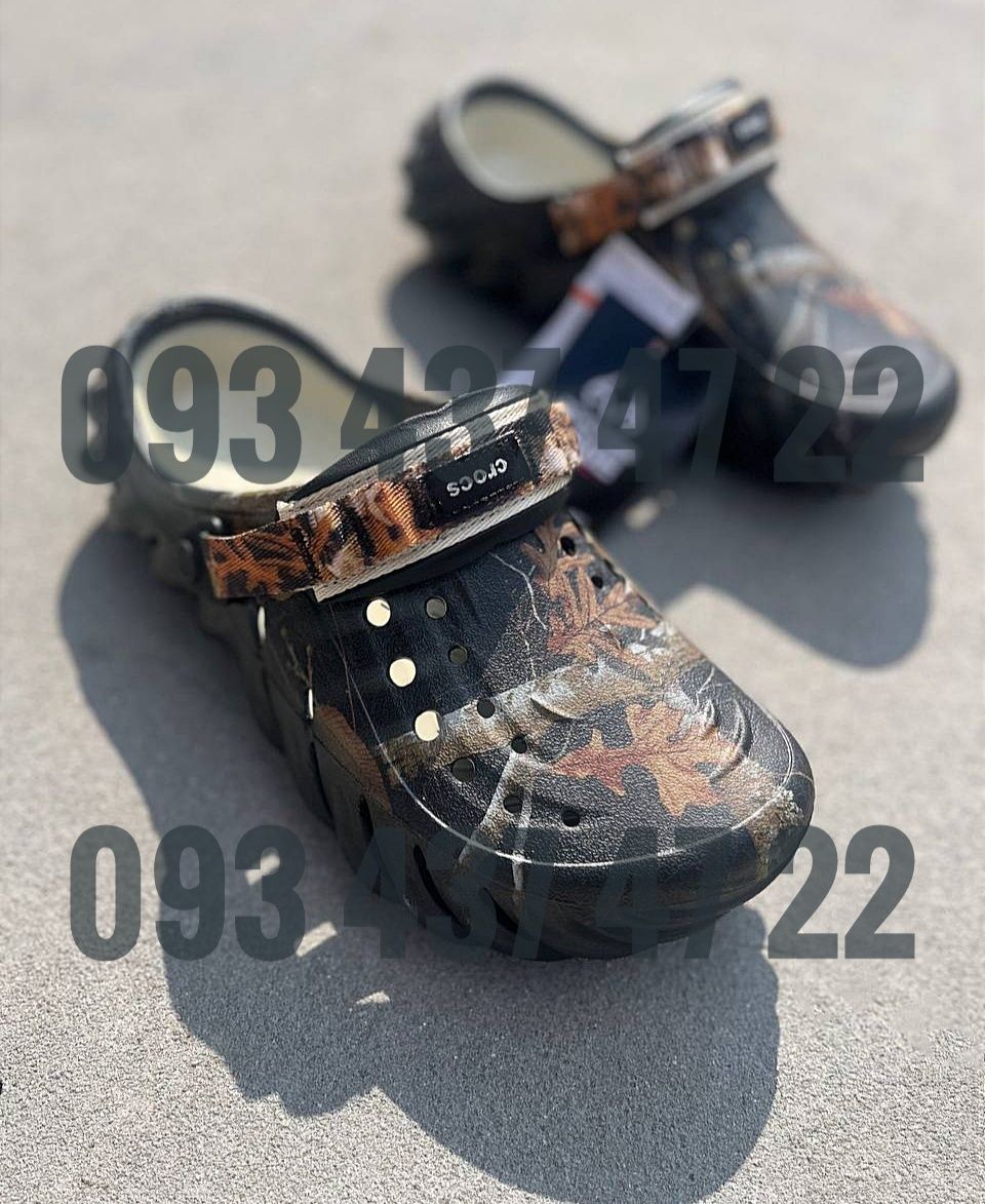 Чоловічі Крокси Сабо Crocs ECHO CLOG Realtree Bone/Black Crocs Crocs