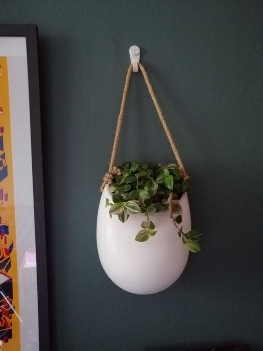 Zestaw 3 doniczki wiszące na kwiaty dekoracja dom na ścianę kwiaty