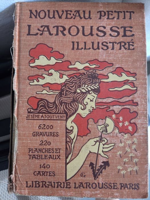 Słownik francuski Larousse ilustrowany  z 1928 roku