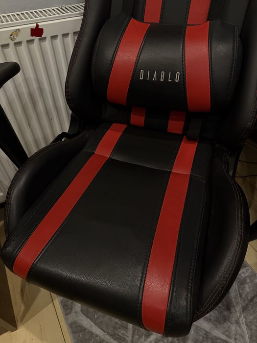 Fotel Krzeslo  Gamingowy Diablo X-Chairs Czarno Czerwony
