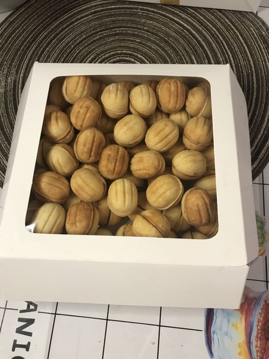 Домашній зефір та горішки зі згущеним молоком