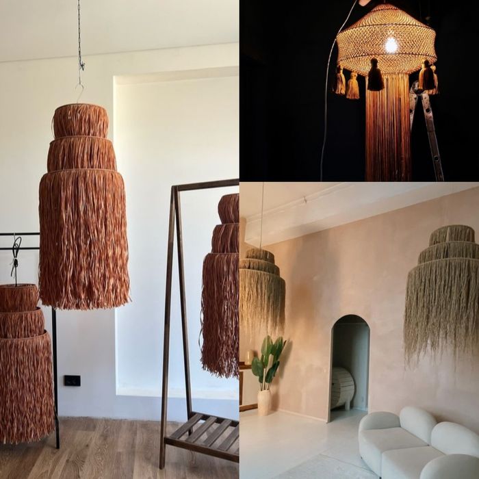 Абажури, лампи, торшери макраме