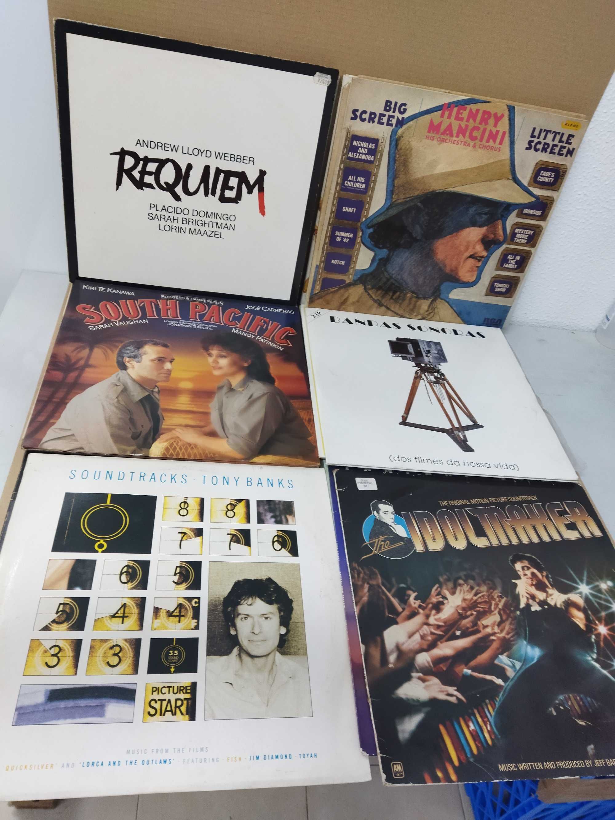 Lote 28 discos vinil, músicas de filmes