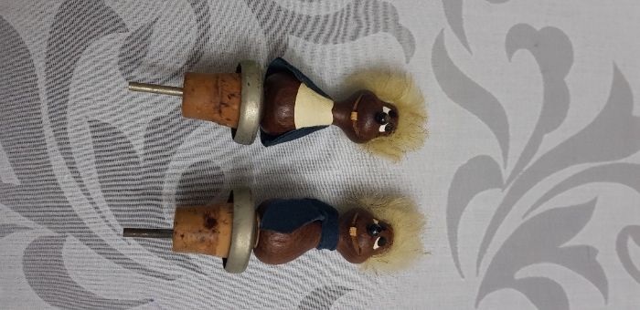2 Rolhas cortiça garrafa vinho, Vintage, colecção