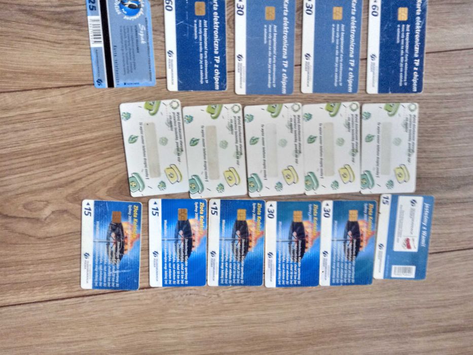 Karty telefoniczne tp - 1 zl