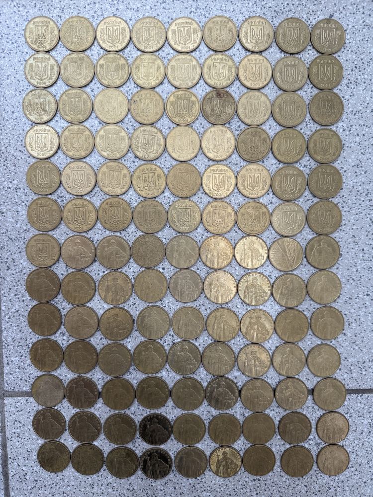 1 гривня 2001-2011 рік.