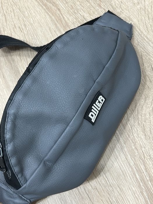 Torebka crossbody na ramię męska szaro-czarny