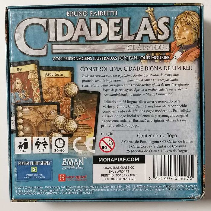 Cidadelas (Citadels PT) - jogo de tabuleiro
