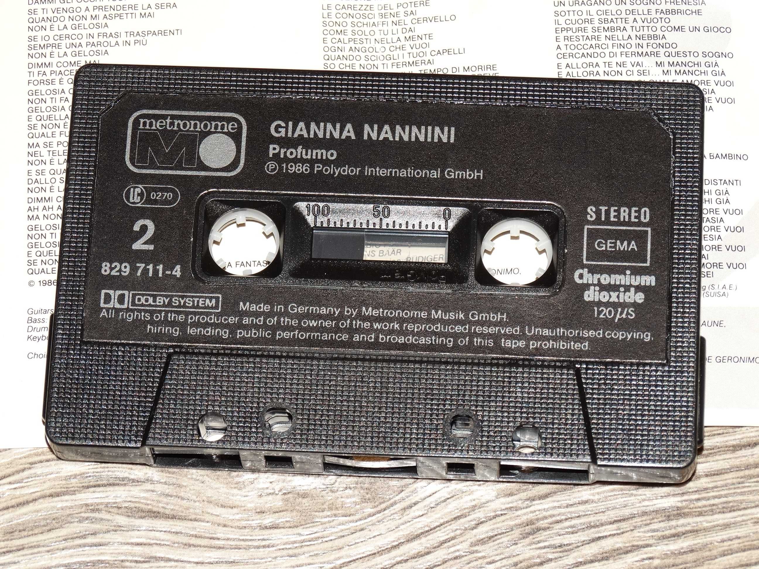 Gianna Nannini – Profumo kaseta